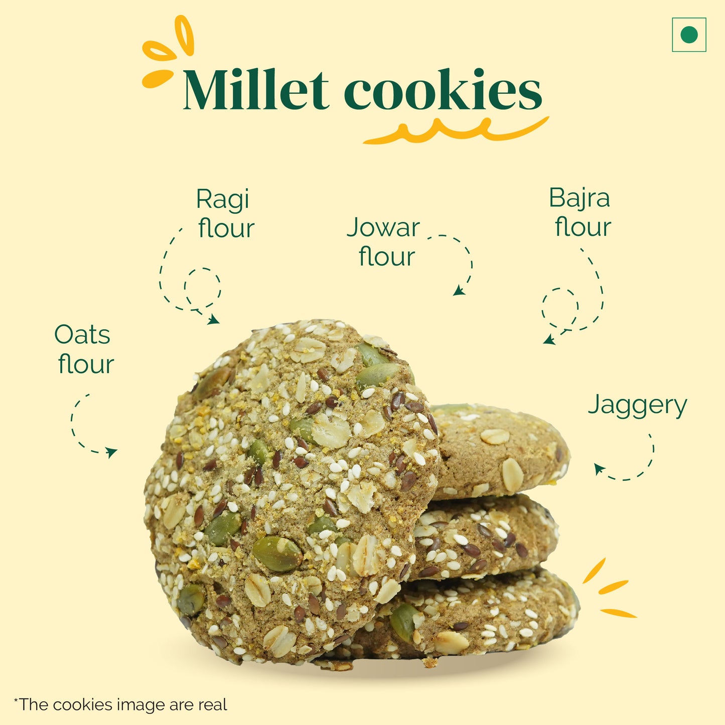 Granola+Atta Cookies+Millet Cookies